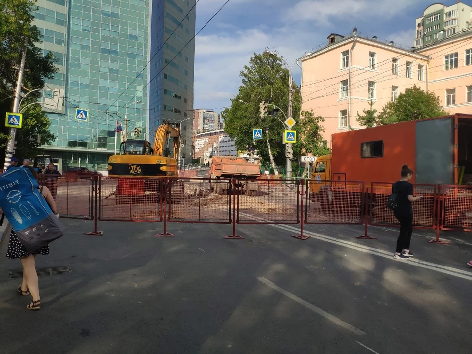 Волжский проспект в Самаре перекрыли