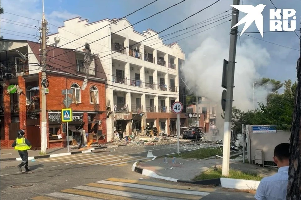 Фото с места взрыва в Геленджике.