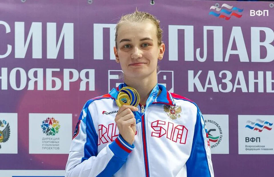 Арина Суркова при хорошем раскладе может принести сборной России сразу четыре медали. Фото: Всероссийская федерация плавания.