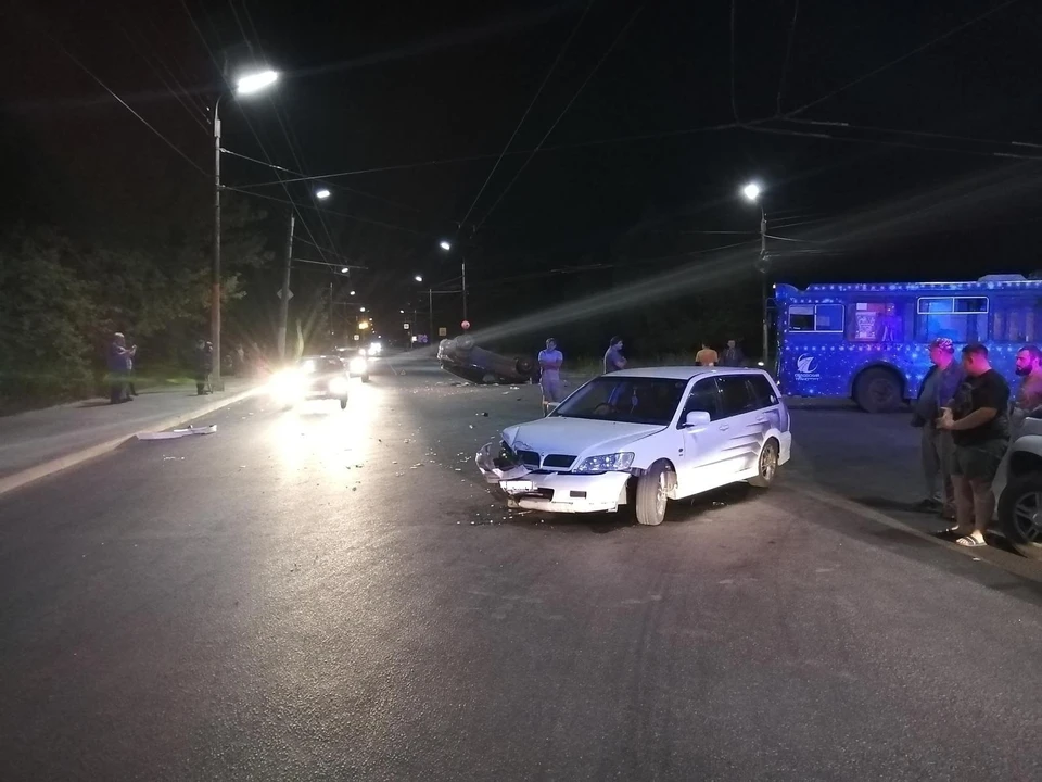 На Раздольной 14 августа в Орле перевернулся «Форд». Фото: Госавтоинспекция Орловской области.