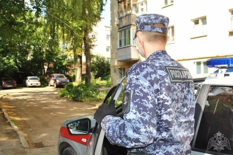Сотрудник Росгвардии на ходу запрыгнул в кабину грузовика и остановил его. Фото: 43.rosguard.gov.ru