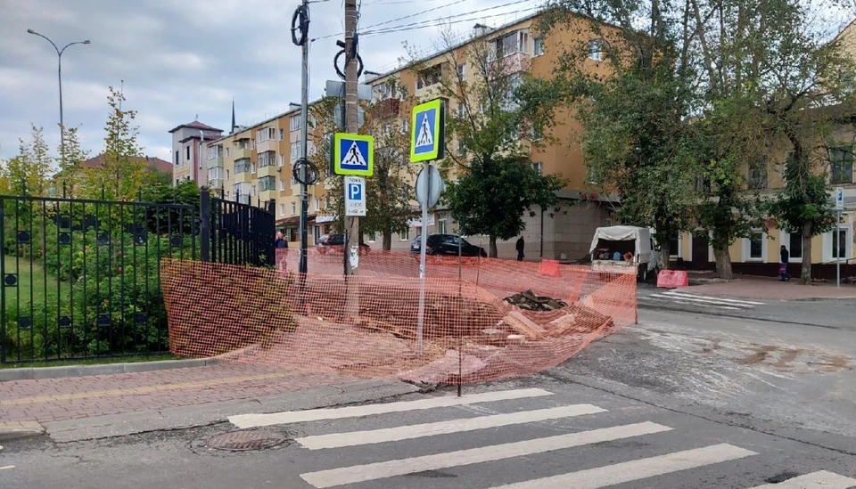 Перекресток улиц Марата и Достоевского в Калуге.
