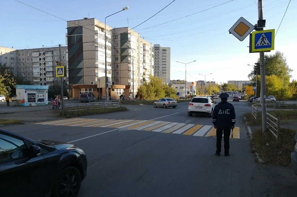 За три часа 46 пешеходов перешли дорогу не по пешеходному переходу, не смотря на то, что он находился в зоне видимости Фото: МУ МВД России "Нижнетагильское"