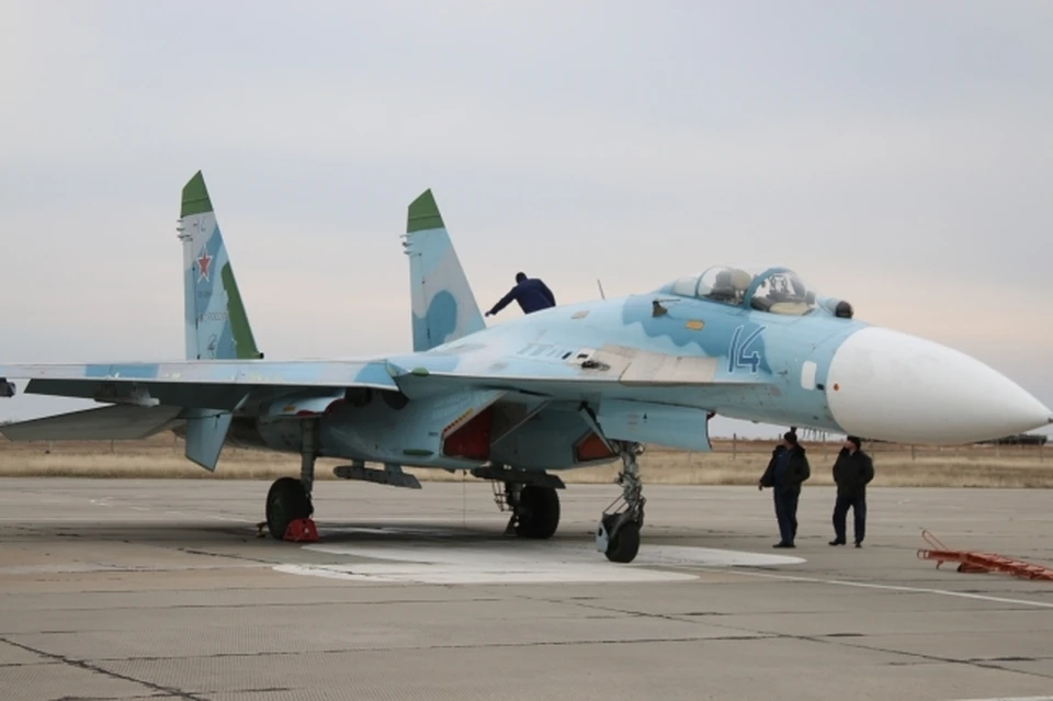 После выполнения задачи российский истребитель благополучно вернулся на аэродром базирования