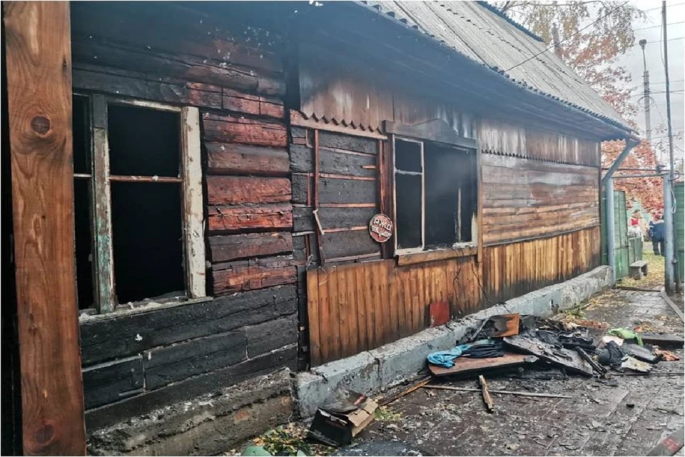 Под Новосибирском на пожаре в частном доме погиб мужчина. Фото: ГУ МЧС по НСО.