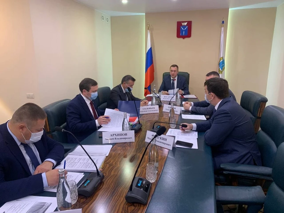 Роман Бусаргин на заседании