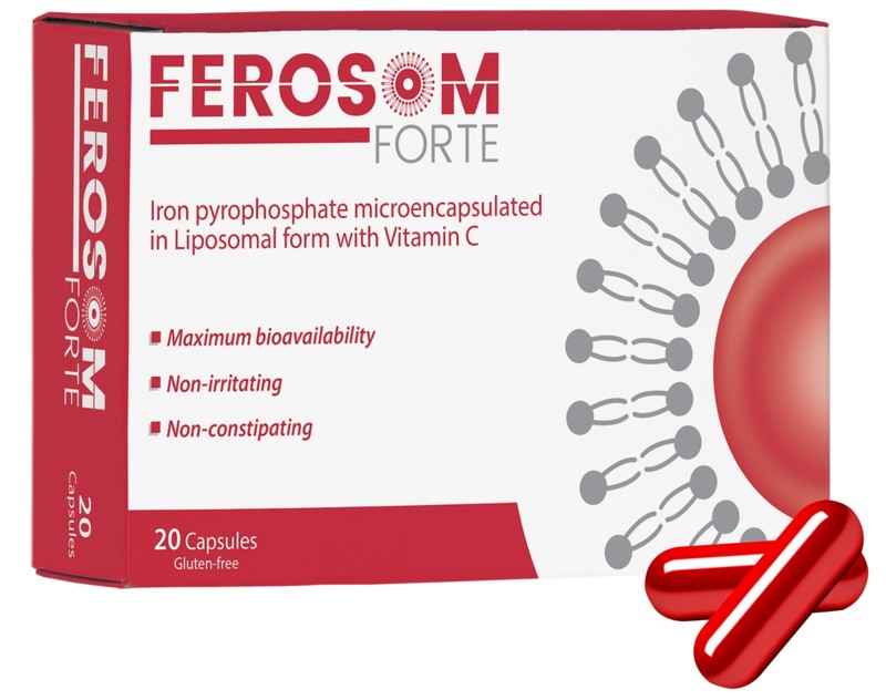Ferosom forte поможет скорректировать уровень железа в организме.