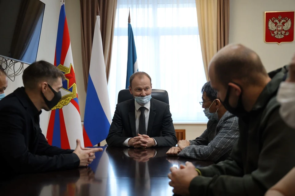 Прием тхэквондистов в региональном министерстве спорта