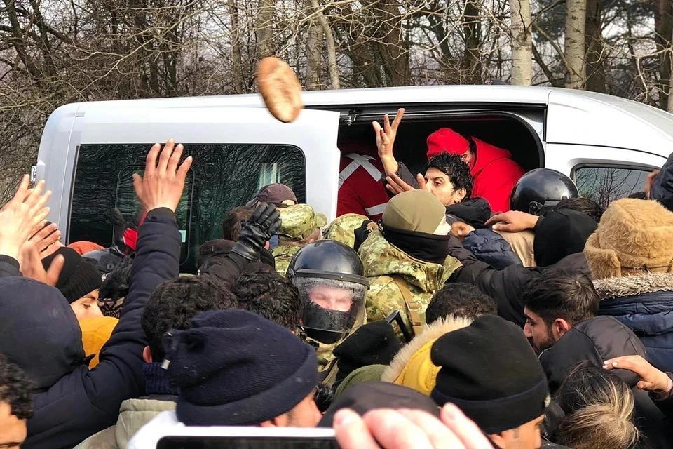 Такие картинки теперь можно часто увидеть в белорусско-польском пограничье.