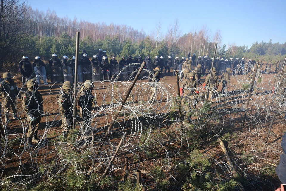 Польские пограничники заявили, что силовики Белоруссии направляют лазер в их сторону