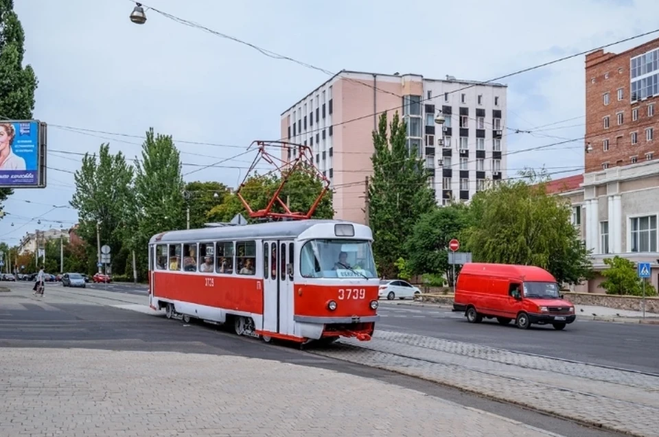 28 ноября в центре Донецка трамваи будут ходить по укороченной схеме из-за ремонта линии. Фото: gorod-donetsk.com