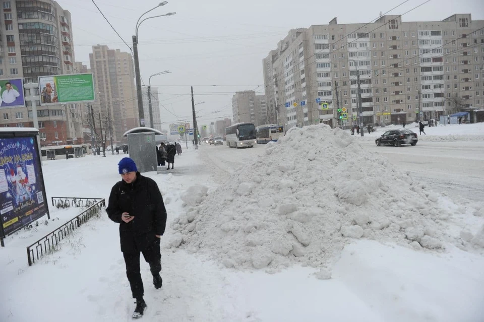 В Петербурге - снежный коллапс.