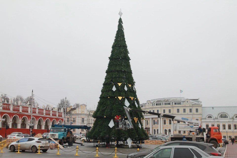 23 елки уже установлены в Калуге.