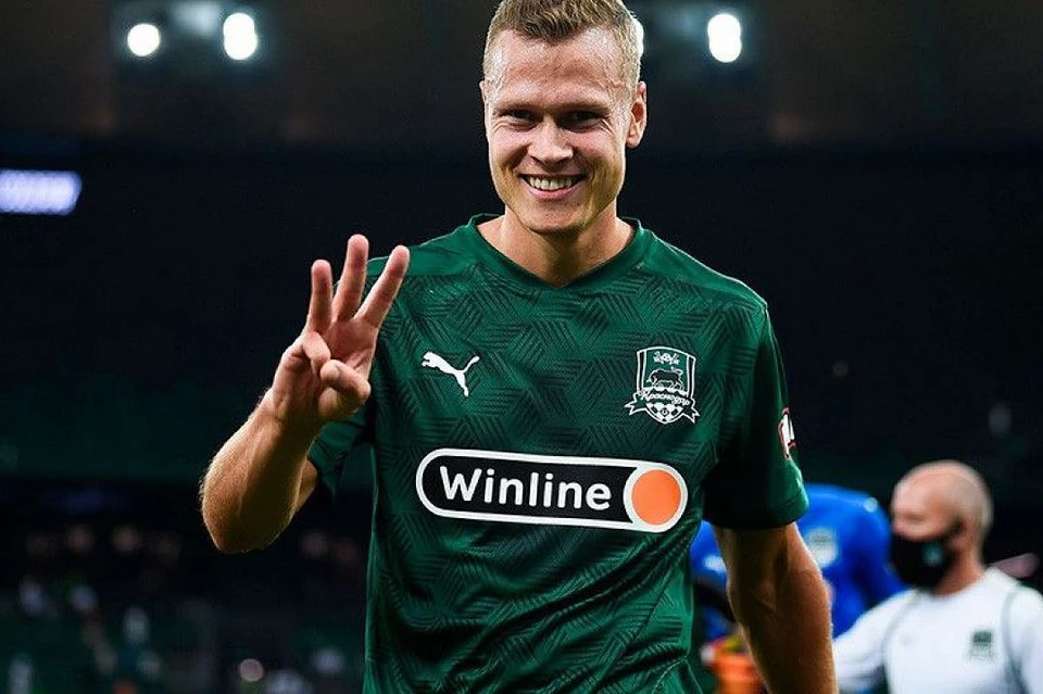 Лучшим игроком матча стал Виктор Классон. Фото: fckrasnodar.ru