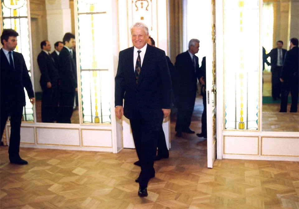 Борис Ельцин на подписании Беловежских соглашений. Фото: Юрий ИВАНОВ