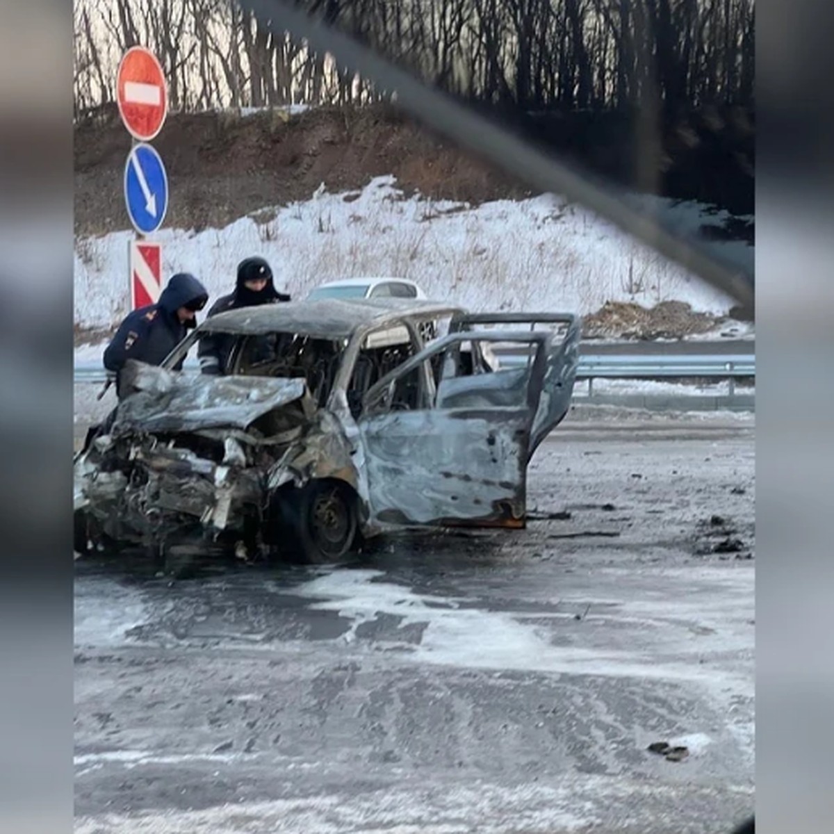 Виновнику чудовищной аварии на Русском острове, где сгорел автомобиль,  грозит 7 лет тюрьмы - KP.RU