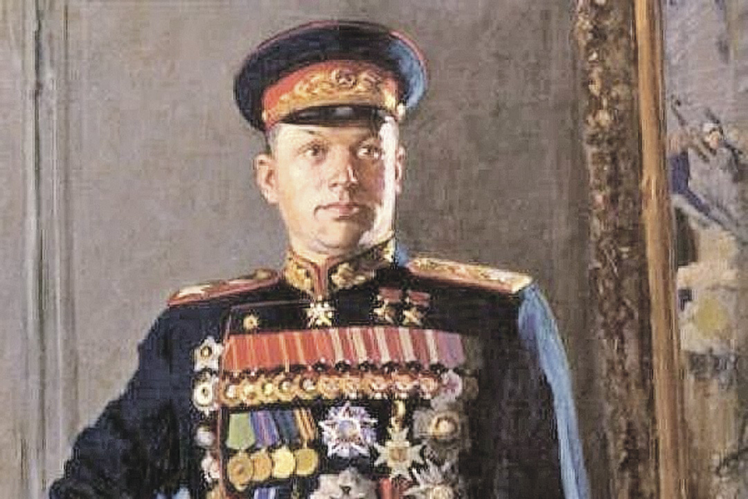 Дважды Герой Советского Союза, маршал и просто двухметровый красавец Константин Рокоссовский был мечтой портретистов и объектом обожания многих дам в СССР. Художник Константин Демьянович КИТАЙКА. 1948 год.