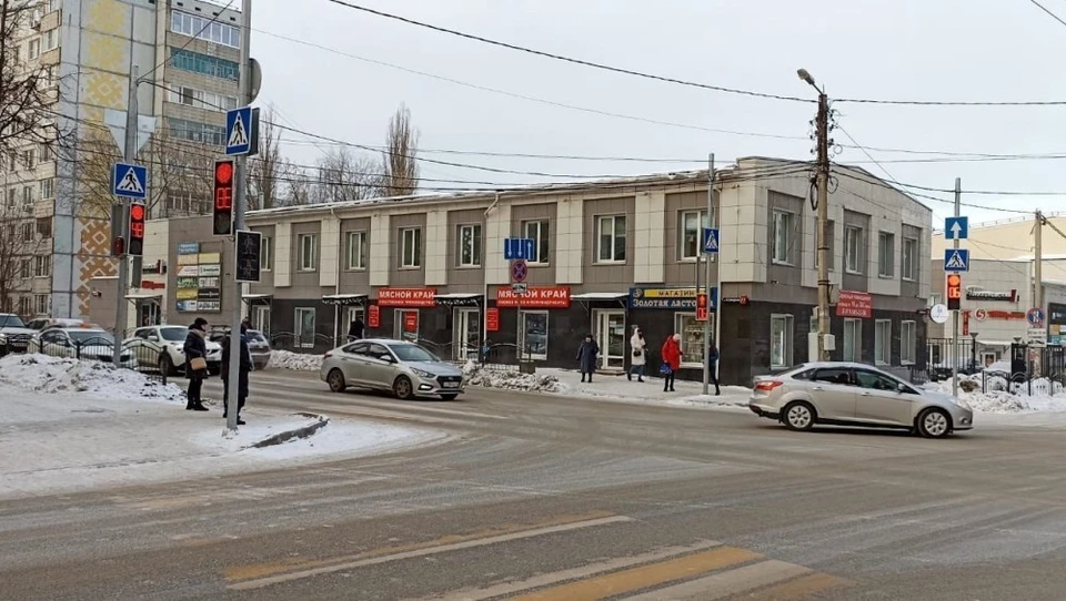 Пересечение улиц Суворова и Плеханова в Калуге.