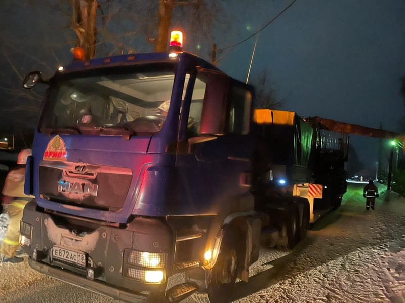 Без тепла остались 16 зданий. Фото: 1-й отдел УГИБДД по Удмуртии