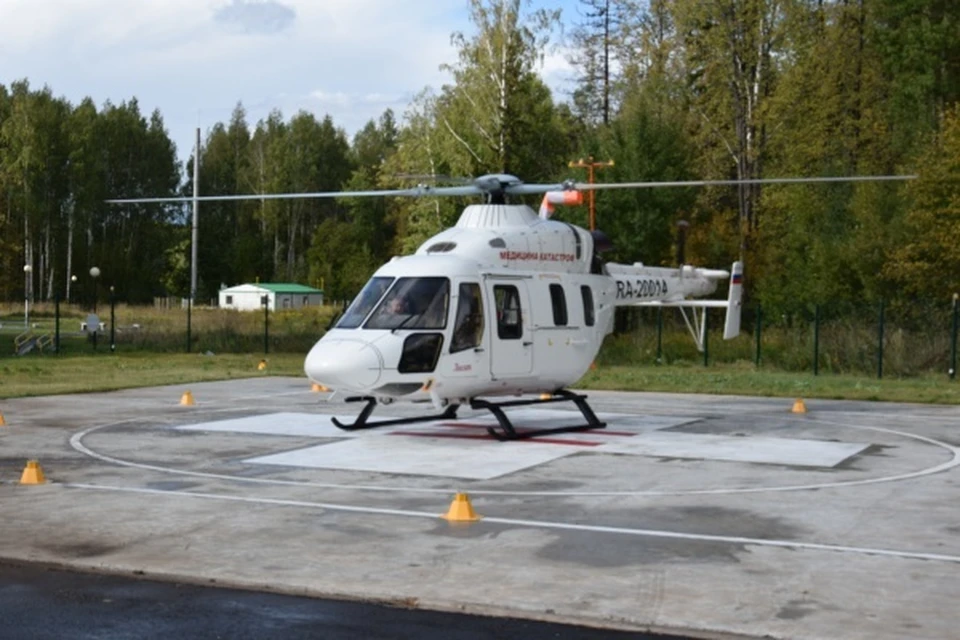 За минувший год вертолет вылетал в 18 из 25 районов республики. Фото: Минздрав УР