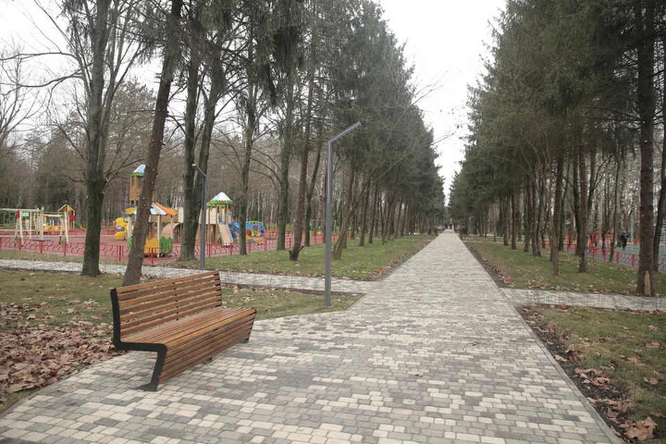 Продолжается благоустройства поселка Березовый. Фото: пресс-служба администрации Краснодара