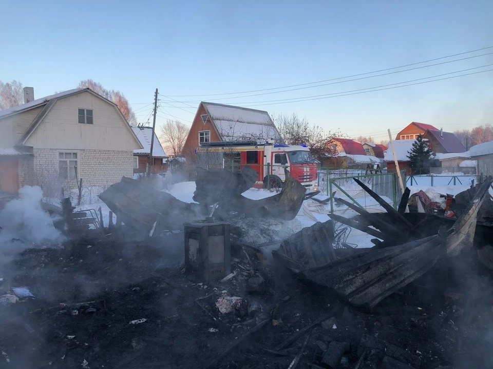 Мужчина погиб на пожаре 19 января. Фото: ГУ МЧС России по Новосибирской области
