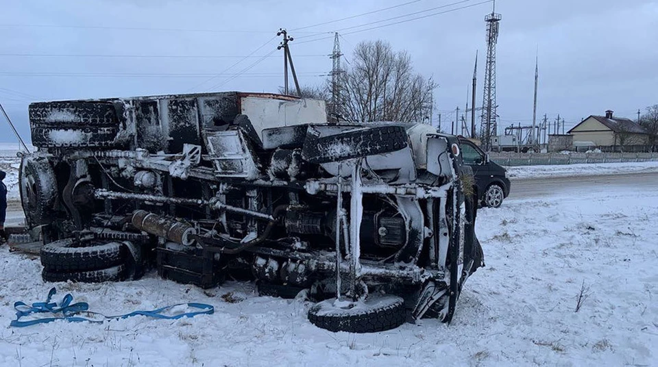 Водитель грузовика не пострадал. Фото: УГАИ УВД Гродненского облисполкома