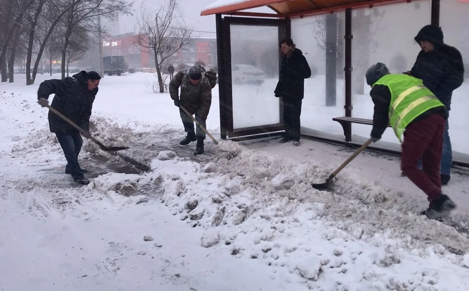 В Ростове идет активная уборка снега. Фото: администрация Ростова