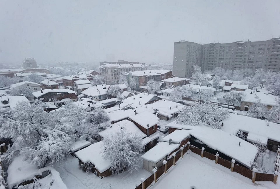 Каким районам Кубани грозят подтопления после аномального снегопада. Фото: admkrai.krasnodar.ru