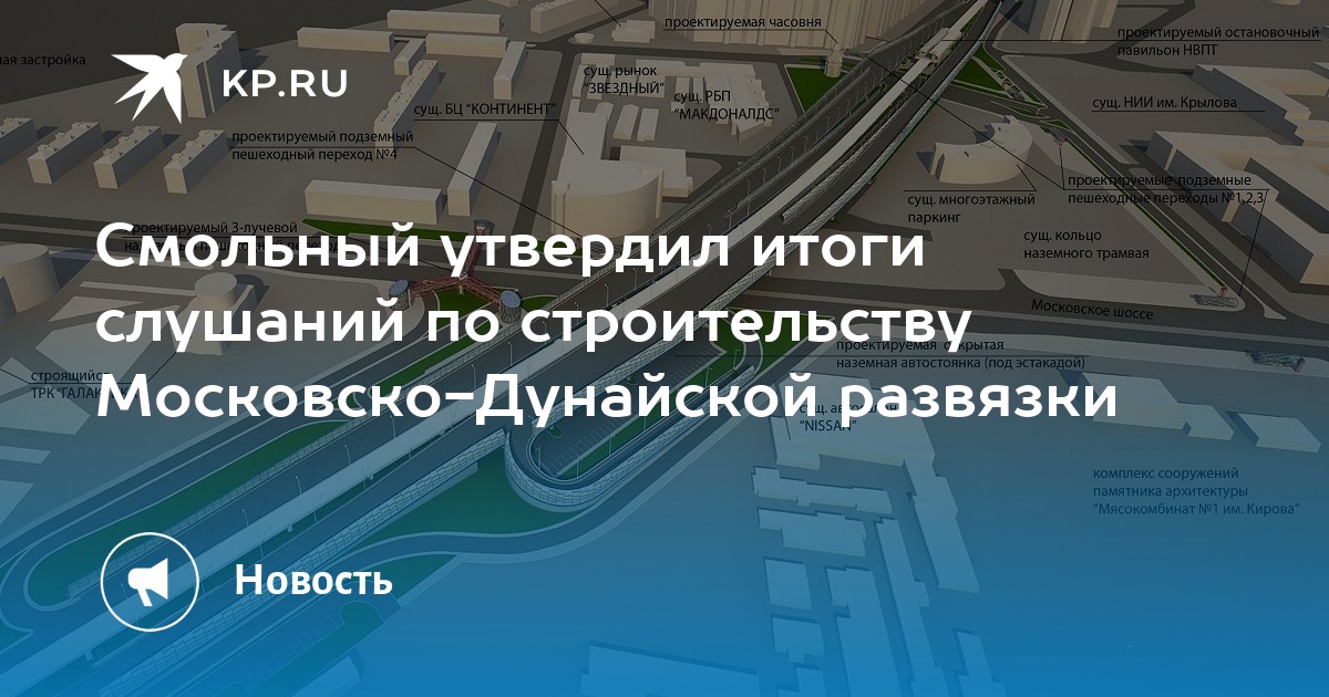 План развязки дунайский московское