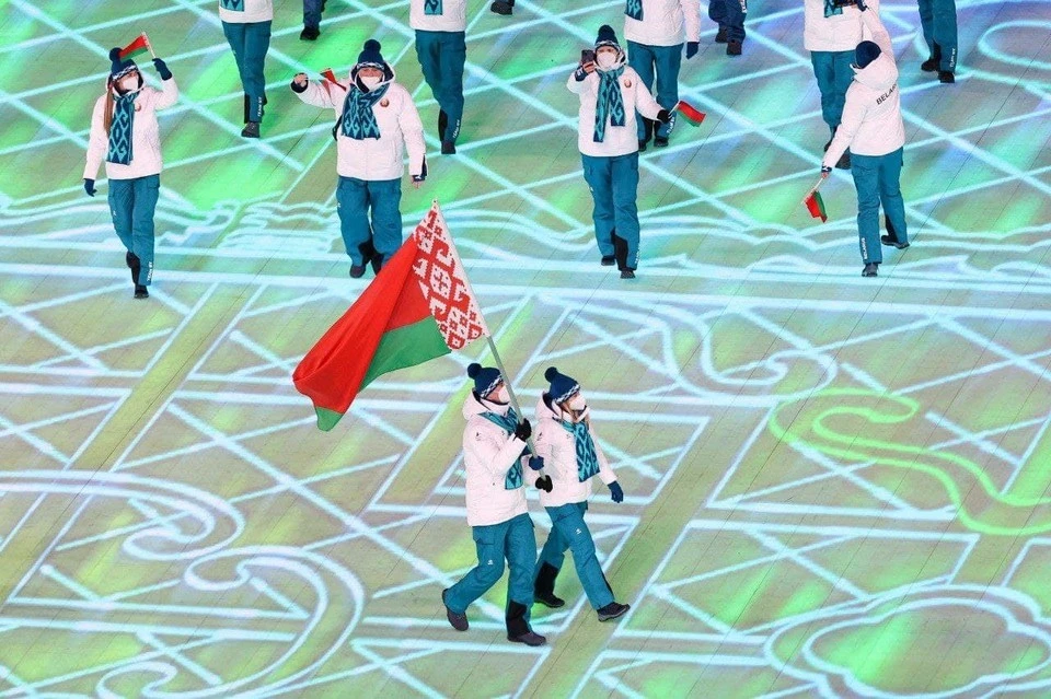 Белорусы на церемонии открытия Игр. Фото: БелТА