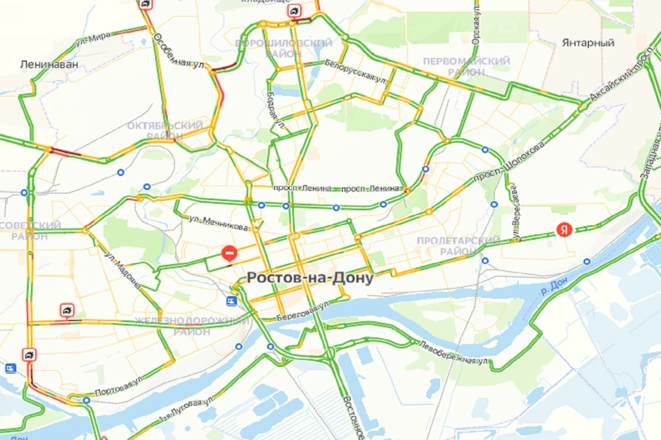 Вечерние пробки в Ростове
