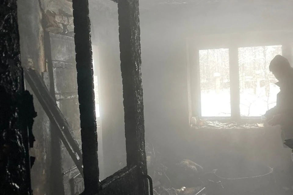 Повреждена квартира площадью в 25 квадратных метров. Фото: МЧС Ярославль