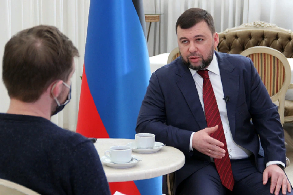 Глава ДНР дал интервью информагентству «Reuters». Фото: denis-pushilin.ru