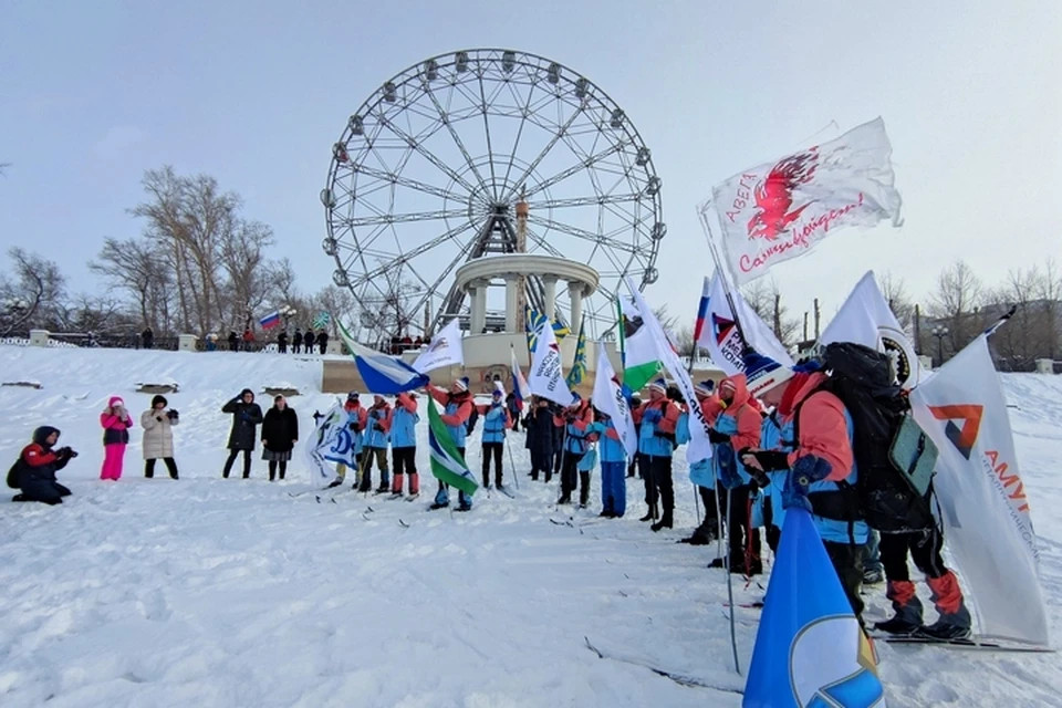 Старт большого лыжного перехода в Хабаровске