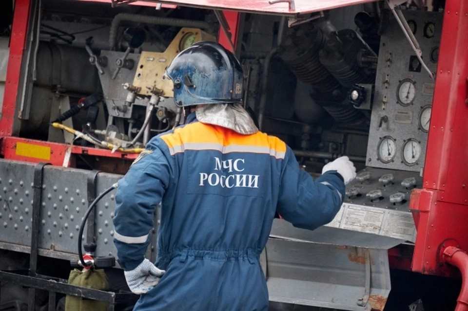 Пожар произошел в гимназии на втором этаже.