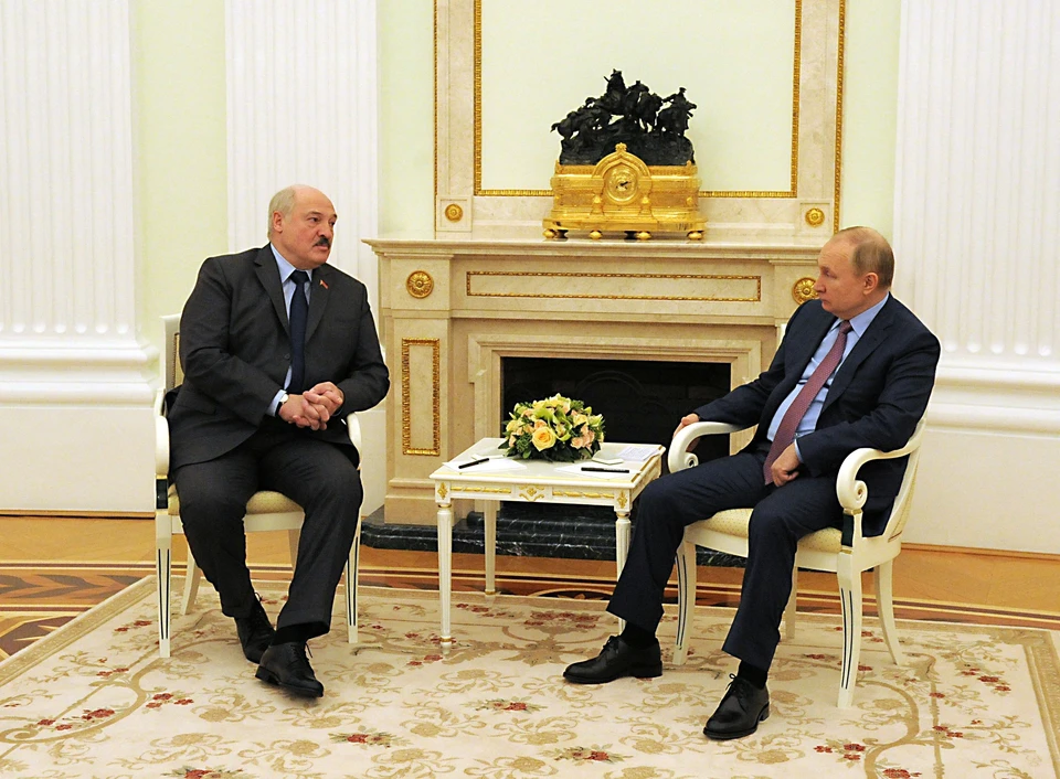 Александр Лукашенко и Владимир Путин
