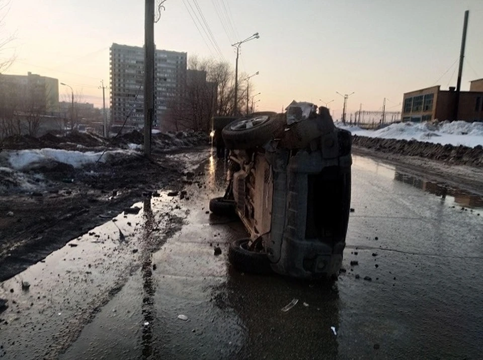 Автомобиль перевернулся. Фото: ГУ МВД России по Самарской области