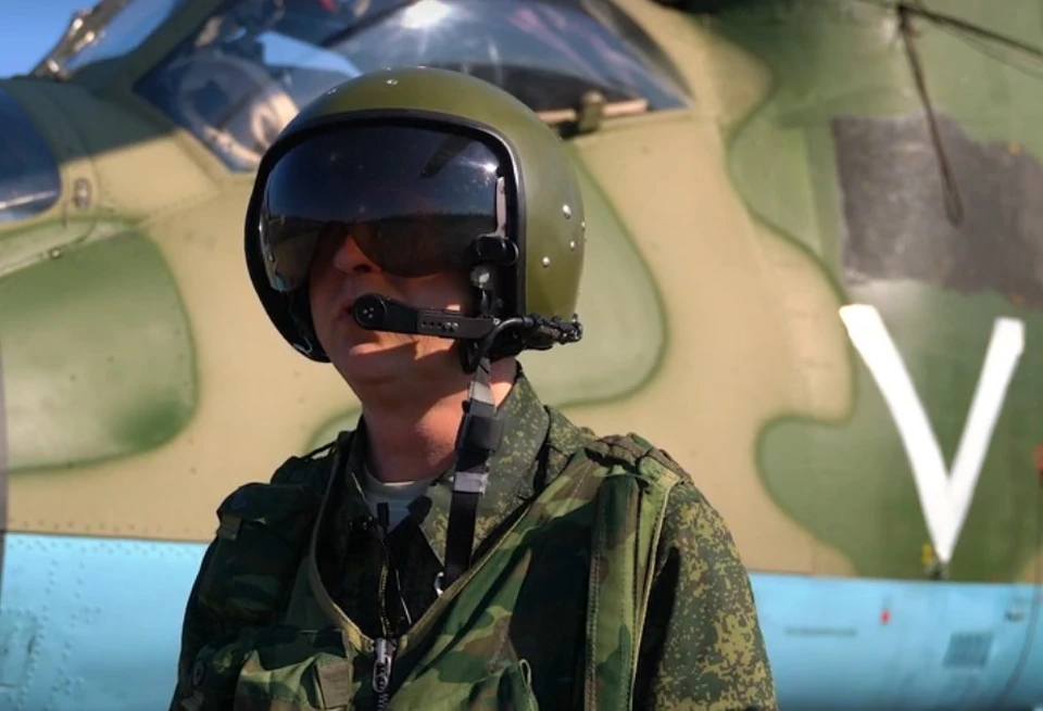 Командир ведущего Ми-24 Олег Есман.