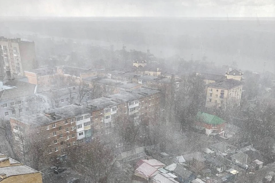 В Ростове прошел град размером с горох. Фото: "Ростов Главный".