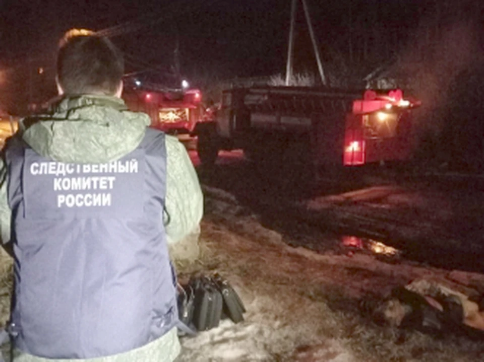 Следком начал проверку по факту гибели двух человек при пожаре в Арсеньевском районе Тульской области
