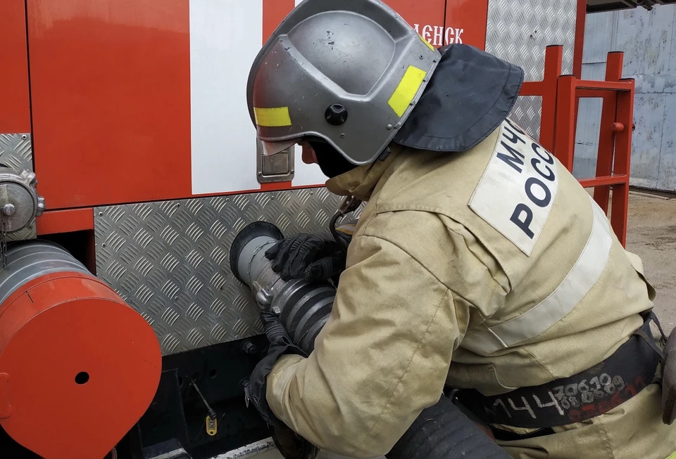 Пожар в квартире произошёл на улице Пригородная в Смоленске. Фото: пресс-служба ГУ МЧС по Смоленской области.