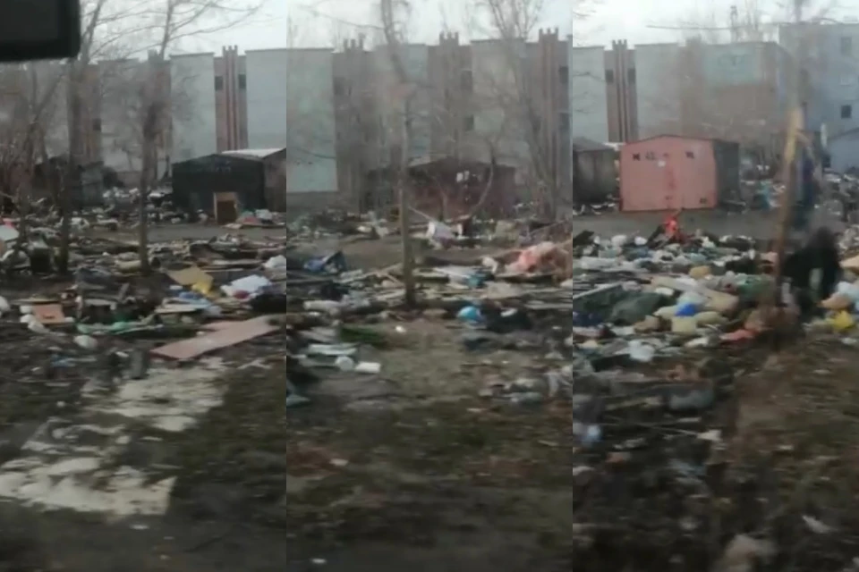 Улицу Широкую завалило мусором после сноса гаражей. Фото: стоп-кадры.