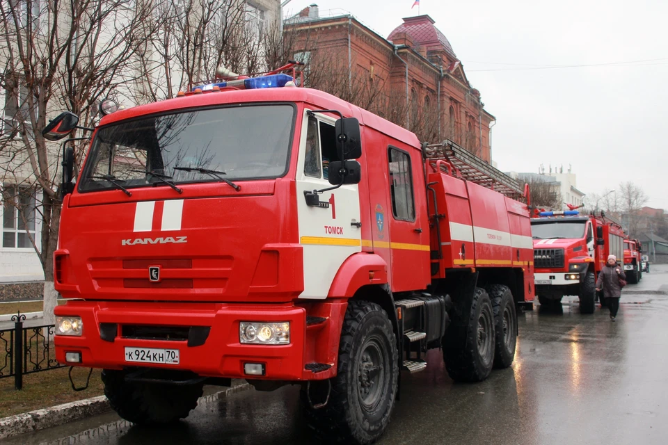Причина пожара в доме на улице Савиных устанавливается. Фото: ГУ МЧС России по Томской области