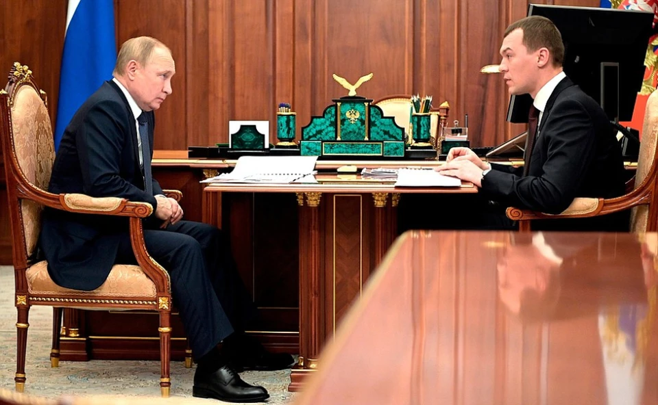Глава региона встречается с Владимиром Путиным уже в четвертый раз. Фото: kremlin.ru