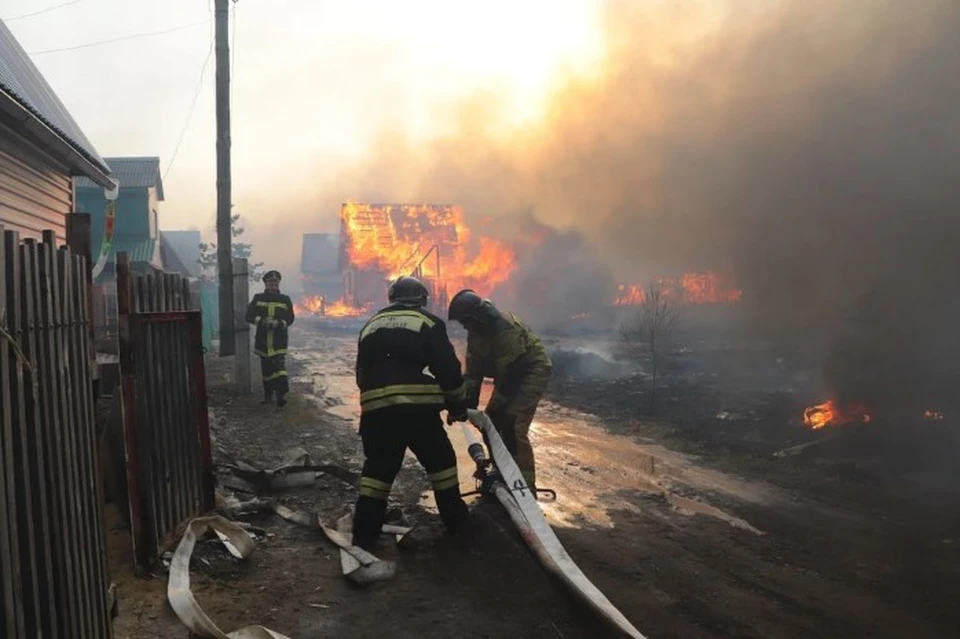 Пожары бушевали в Курганской области несколько дней. Фото: ГУ МЧС по Курганской области