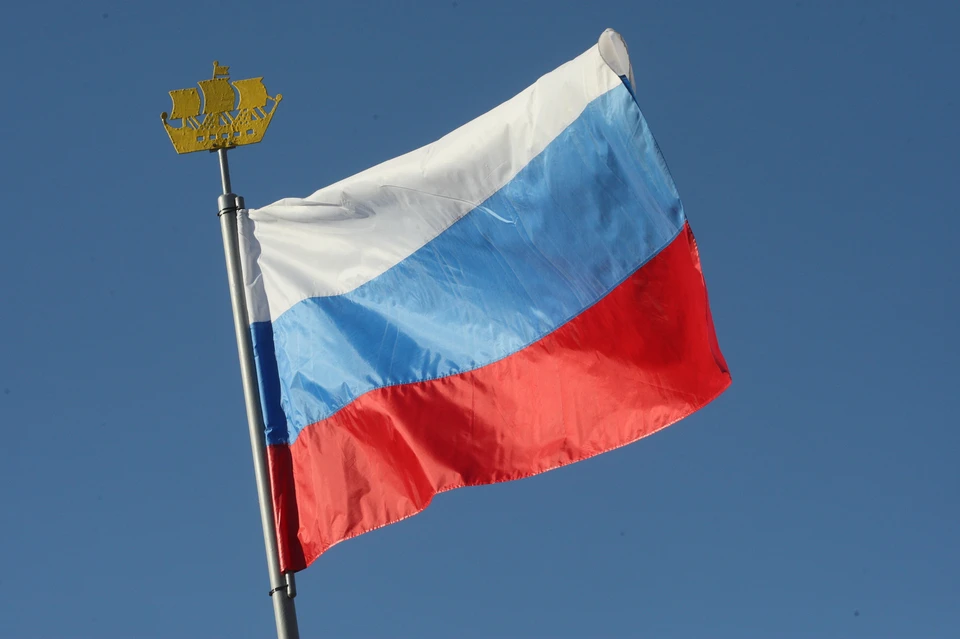 Российский флаг поднят в Чернобаевке Херсонской области