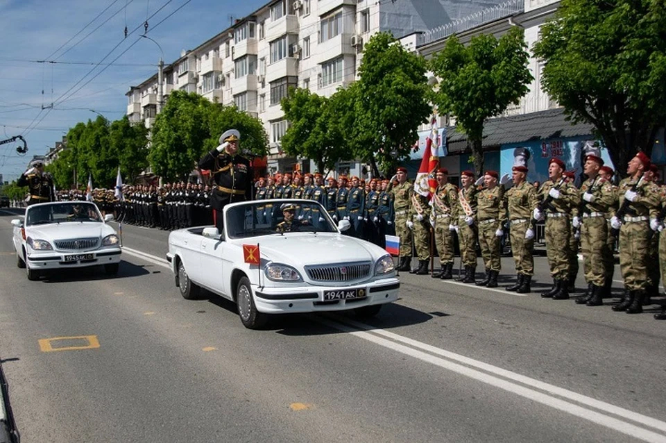 Генеральная репетиция Парада Победы в Симферополе 7 мая 2022 года. Фото: пресс-служба администрации города
