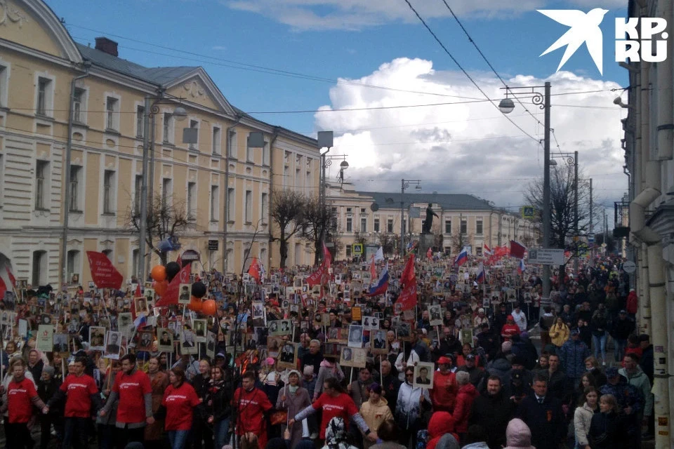 Бессмертный полк прошёл по улицам Твери, Ржева, Белого, Зубцова и других городов Верхневолжья.