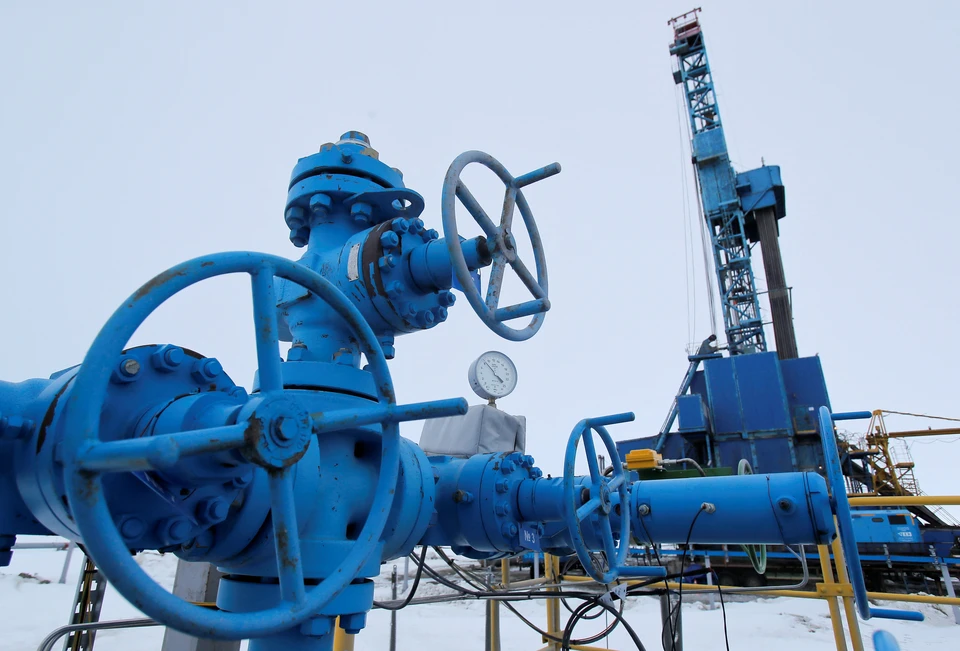Российская компания «Газпром» подает газ в Европу через Украину объемом в 62,7 млн куб. м через «Суджу»
